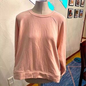 Johnny was calme light pink crewneck sweatshirt modal